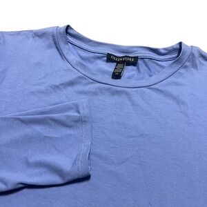 Eileen Fisher Lavender Purple Long Sleeve Tunic Dress S P Viscose Elastane